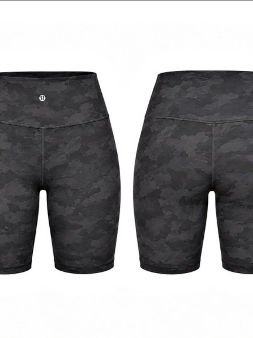lululemon Align High-Rise Short 8" Camo Shorts Black